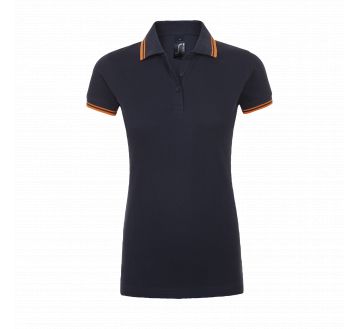 Polo PASADENA Sol’s French marine / orange fluo