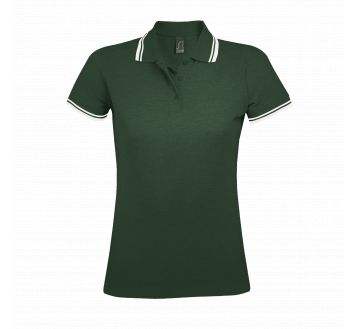 Polo PASADENA Sol’s vert forêt / blanc