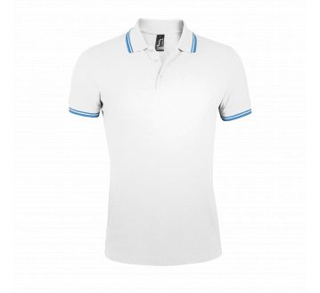 Polo PASADENA Sol’s blanc / aqua