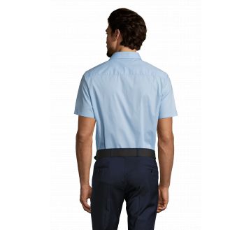 CHEMISE HOMME MANCHES COURTES BROADWAY STRETCH...