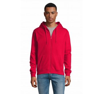SWEAT ZIP A CAPUCHE STONE UNISEXE 01714 - SOL'S