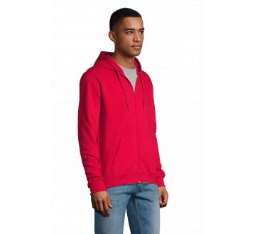 SWEAT ZIP A CAPUCHE STONE UNISEXE 01714 - SOL'S