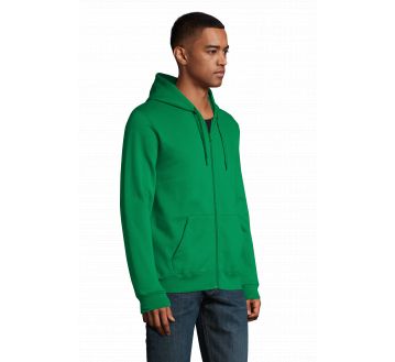 SWEAT ZIP A CAPUCHE STONE UNISEXE 01714 - SOL'S