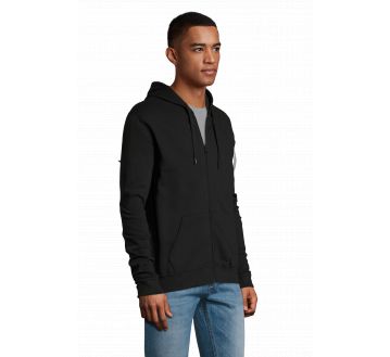SWEAT ZIP A CAPUCHE STONE UNISEXE 01714 - SOL'S
