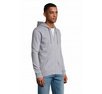 SWEAT ZIP A CAPUCHE STONE UNISEXE 01714 - SOL'S