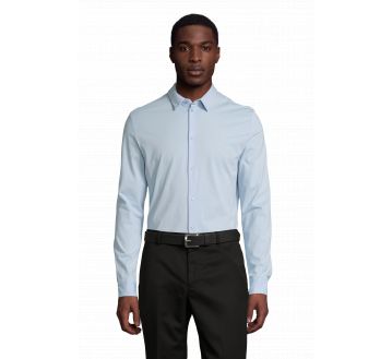 CHEMISE HOMME MANCHES LONGUES BALTHAZAR - bleu léger