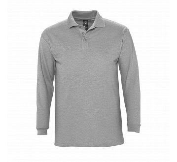 Polo homme Sol's WINTER II gris chiné