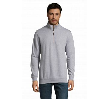 Sweat pour homme Sol's STAN gris chiné
