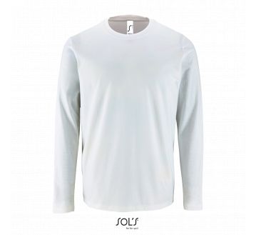T-shirt manches longues homme Sol’s Imperial blanc
