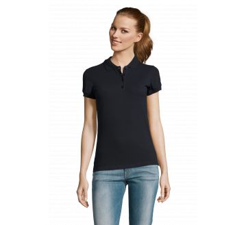 POLO FEMME PASSION MANCHES COURTES MARINE - SOL'S