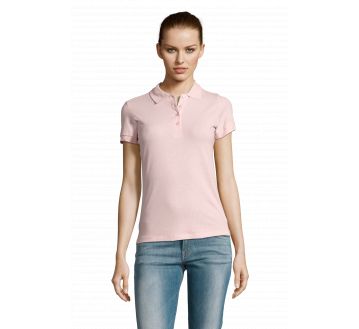 POLO FEMME PASSION MANCHES COURTES ROSE - SOL'S