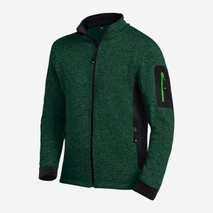 Veste en tricot polaire homme FHB CHRISTOPH vert