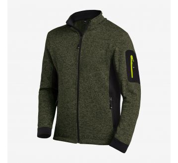 Veste en tricot polaire homme FHB CHRISTOPH olive