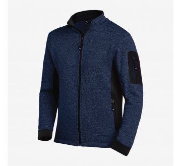 Veste en tricot polaire homme FHB CHRISTOPH marine