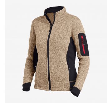 Veste en tricot polaire pour femme FHB MARIEKE beige