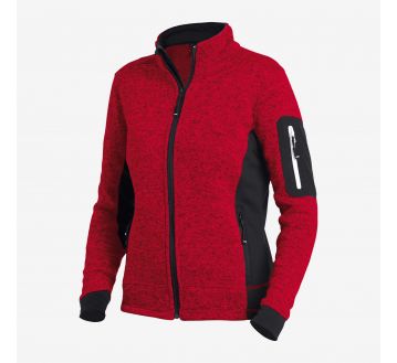 Veste en tricot polaire pour femme FHB MARIEKE rouge