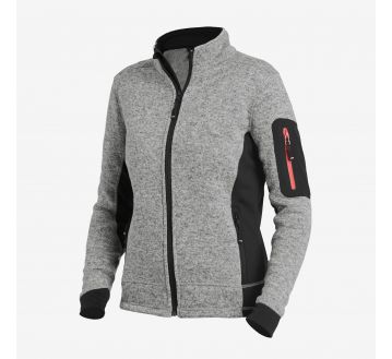 Veste en tricot polaire pour femme FHB MARIEKE gris