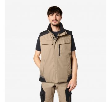 GILET DE TRAVAIL DEPERLANT DOUBLURE CHAUDE...