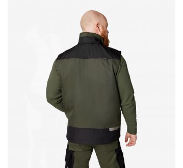 GILET DE TRAVAIL DEPERLANT DOUBLURE CHAUDE...