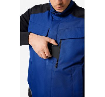 GILET DE TRAVAIL DEPERLANT DOUBLURE CHAUDE...