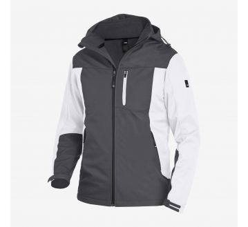 Veste softshell FHB JANNIK blanc