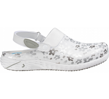 SABOTS DE TRAVAIL DANY - MOTIF FLEURS GRIS - SAFETY JOGGER PROFESSIONAL