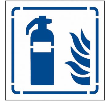 POCHOIR POLYESTER "EXTINCEUR" - 77X80cm