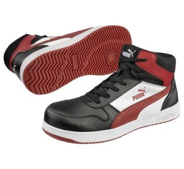 CHAUSSURES SECURITE FRONCOURT 630050 BLK/WHT/RED MID S3 ESD - PUMA