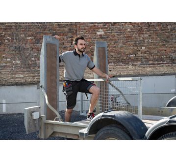 BERMUDA DE TRAVAIL SEDIMENT NOIR MULTIPOCHES - LMA