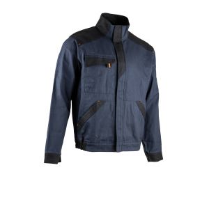 BLOUSON DE TRAVAIL FOURNAISE SANS METAL MARINE/NOIR - LMA