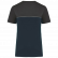 TEE-SHIRT BICOLORE ECORESPONSABLE UNISEXE WK304 - TOPTEX