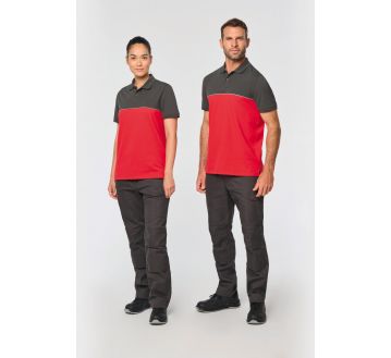POLO BICOLORE ECORESPONSABLE UNISEXE WL210 -...