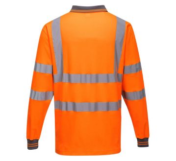 POLO MANCHES LONGUES HAUTE VISIBILITE COTON...