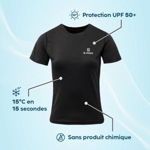 TEE SHIRT FEMME RAFRAICHISSANT TS03 UPF 50+ - G-HEAT 2