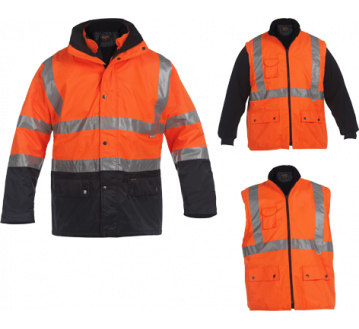 PARKA DE SIGNALISATION 4 EN 1 ORANGE...