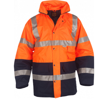 PARKA DE SIGNALISATION ORANGE/MARINE P90 HAUTE...