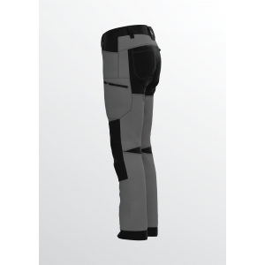 PANTALON DE TRAVAIL E-STRETCH GRIS/NOIR OEKOTEX - EPIC 2