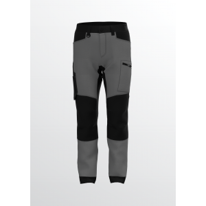 PANTALON DE TRAVAIL E-STRETCH GRIS/NOIR OEKOTEX - EPIC