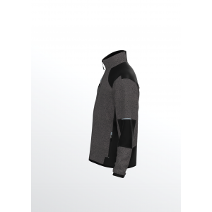 VESTE POLAIRE E-FROST GRIS/NOIR 380GRS OEKOTEX - EPIC 2