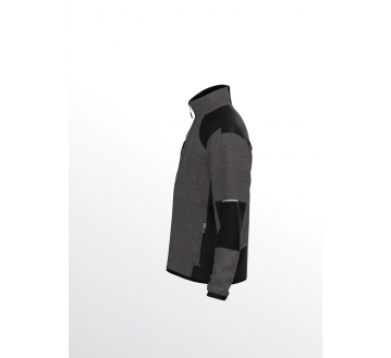 VESTE POLAIRE E-FROST GRIS/NOIR 380GRS OEKOTEX...