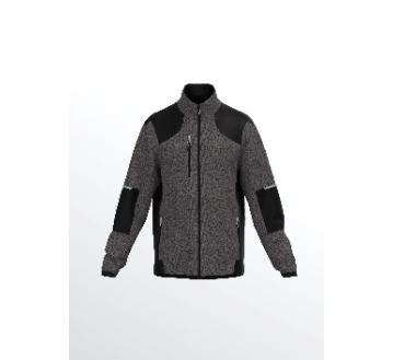 VESTE POLAIRE E-FROST GRIS/NOIR 380GRS OEKOTEX...