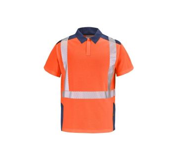 POLO MANCHES COURTES HV SIMOUN RT86 FLUO SAFE...