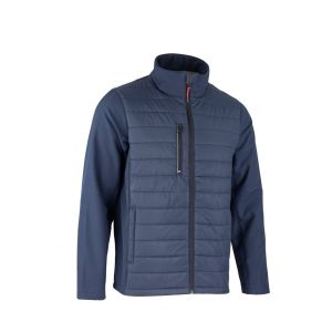 VESTE BI-MATIERE SOFT NOIR ELASTHANNE - LMA
