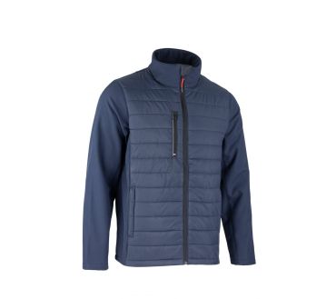 VESTE BI-MATIERE SOFT NOIR ELASTHANNE - LMA