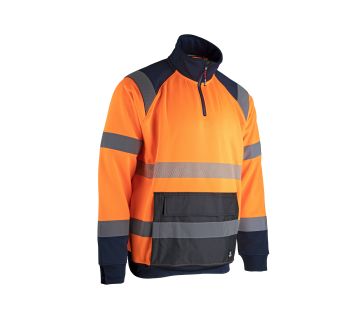 SWEAT COL CAMIONNEUR HAUTE VISIBILITE PRECISION...