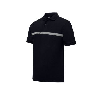 POLO DE TRAVAIL "SECURITE" MANCHES COURTES NOIR...