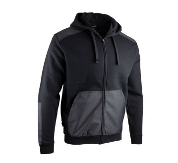 SWEAT ZIPPEE A CAPUCHE QUEBEC 8094 NOIR - LMA