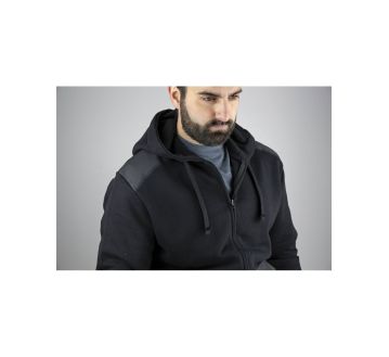 SWEAT ZIPPEE A CAPUCHE QUEBEC 8094 NOIR - LMA