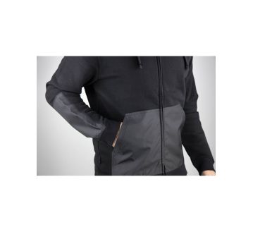 SWEAT ZIPPEE A CAPUCHE QUEBEC 8094 NOIR - LMA