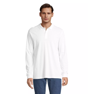 POLO MANCHES LONGUES PLANET NOIR ET BLANC - SOL'S 2